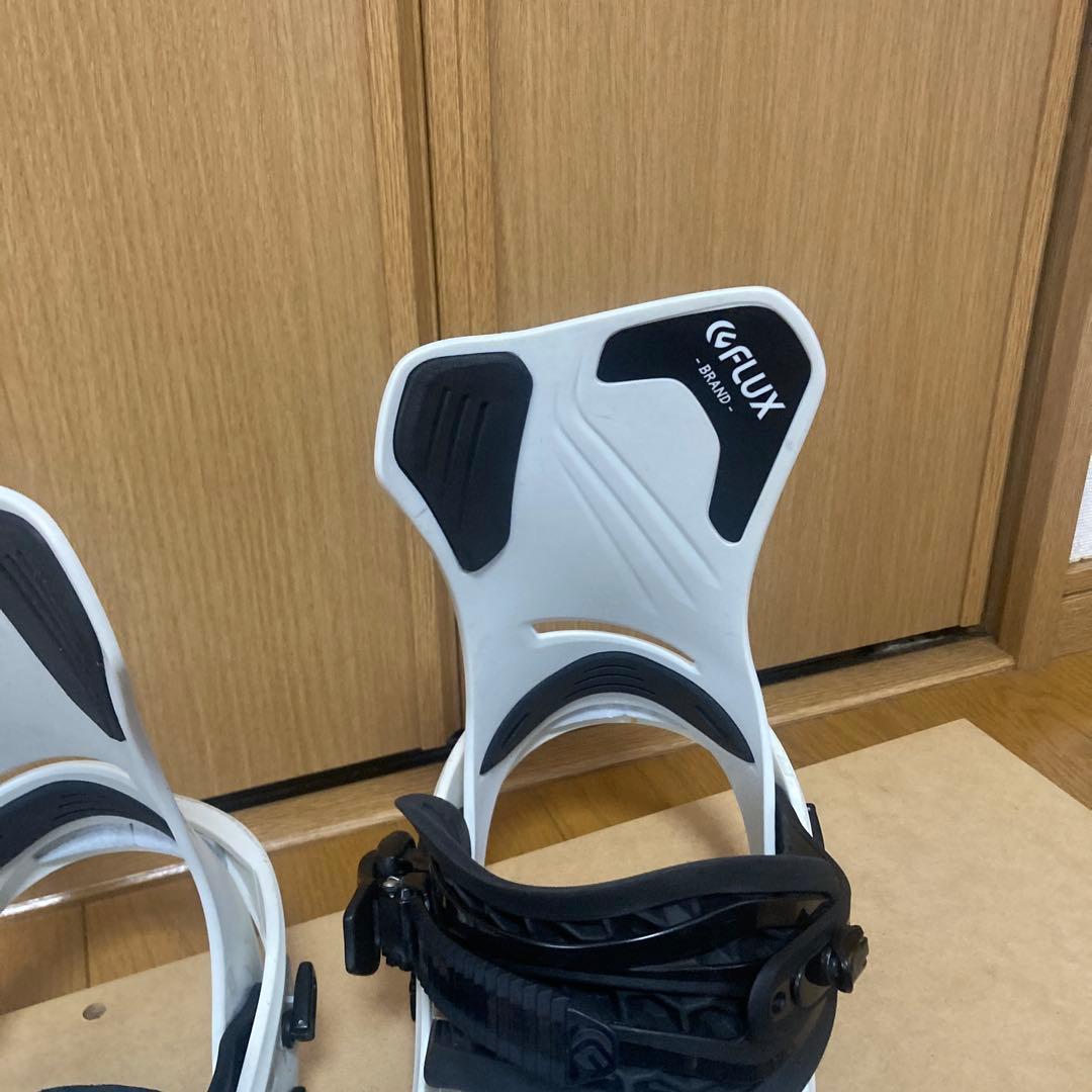 FLUX DS スノーボードビンディング Lサイズ ホワイト/ブラック