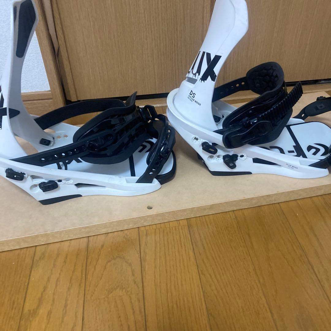 FLUX DS スノーボードビンディング Lサイズ ホワイト/ブラック