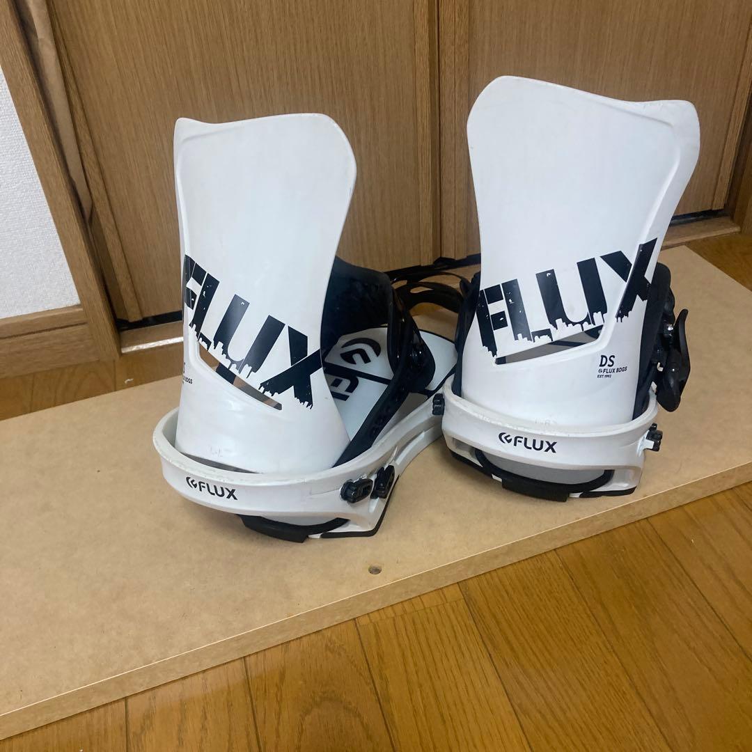 FLUX DS スノーボードビンディング Lサイズ ホワイト/ブラック