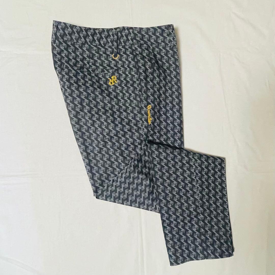 b*n様 Resurrection 総柄スラックス　ブラック