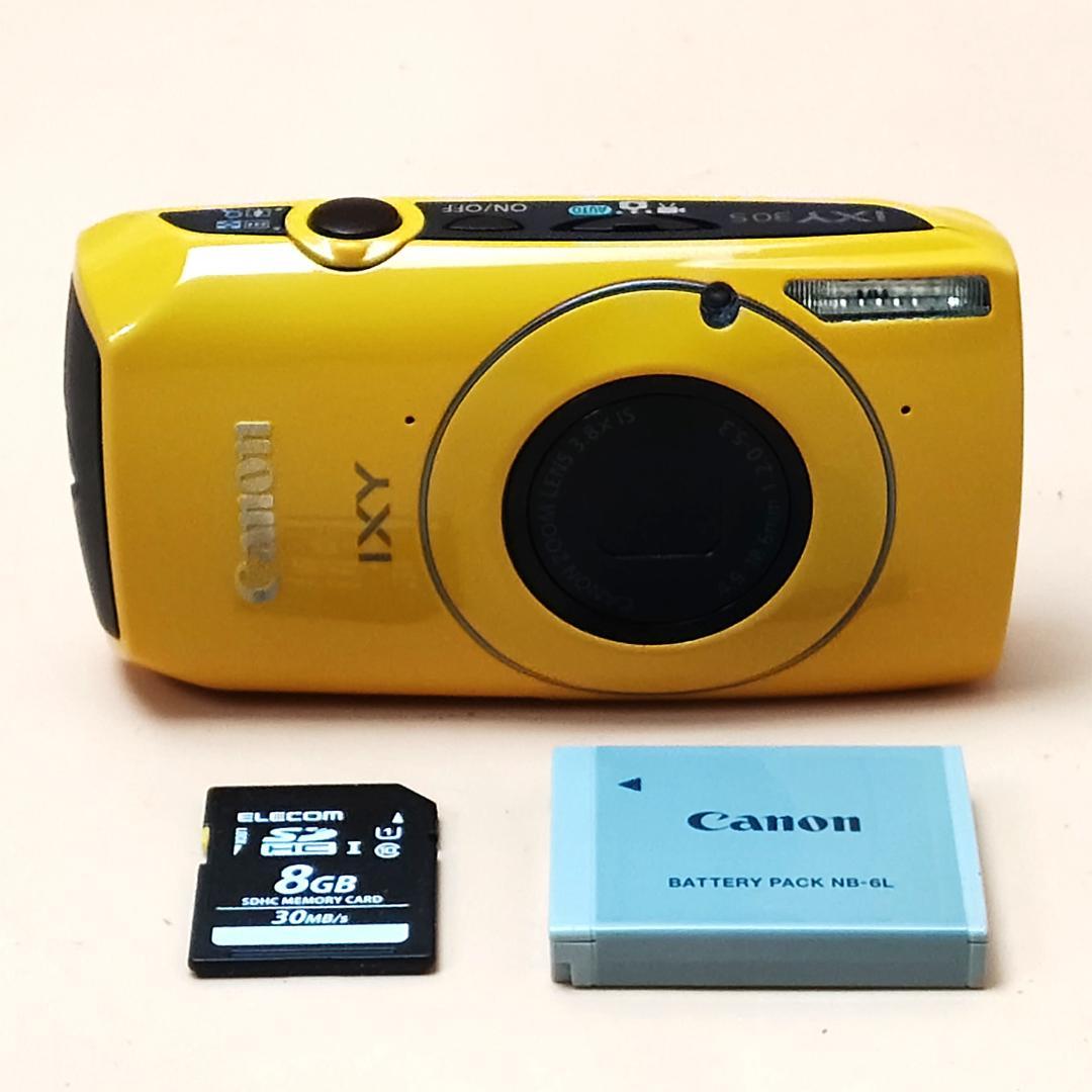 【動作保証】 Canon デジタルカメラ IXY 30s イエロー キヤノン