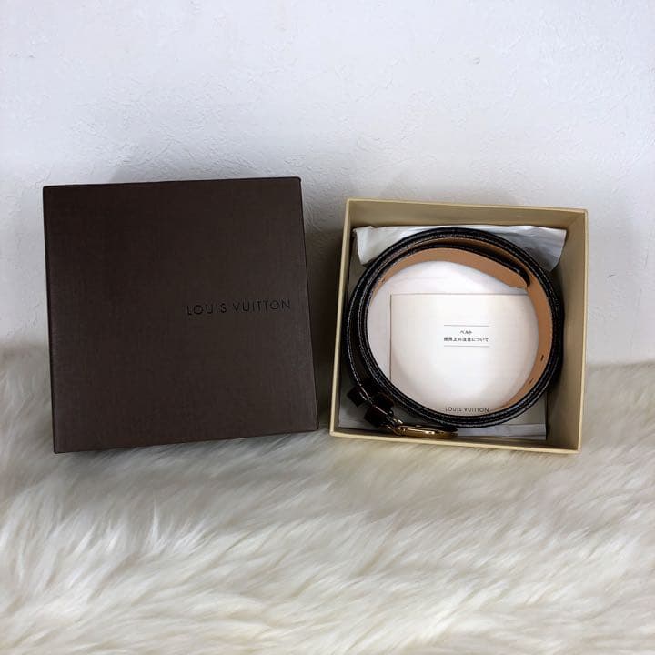 LOUIS VUITTON ベルト ヴェルニ アマラント パテント ユニセックス