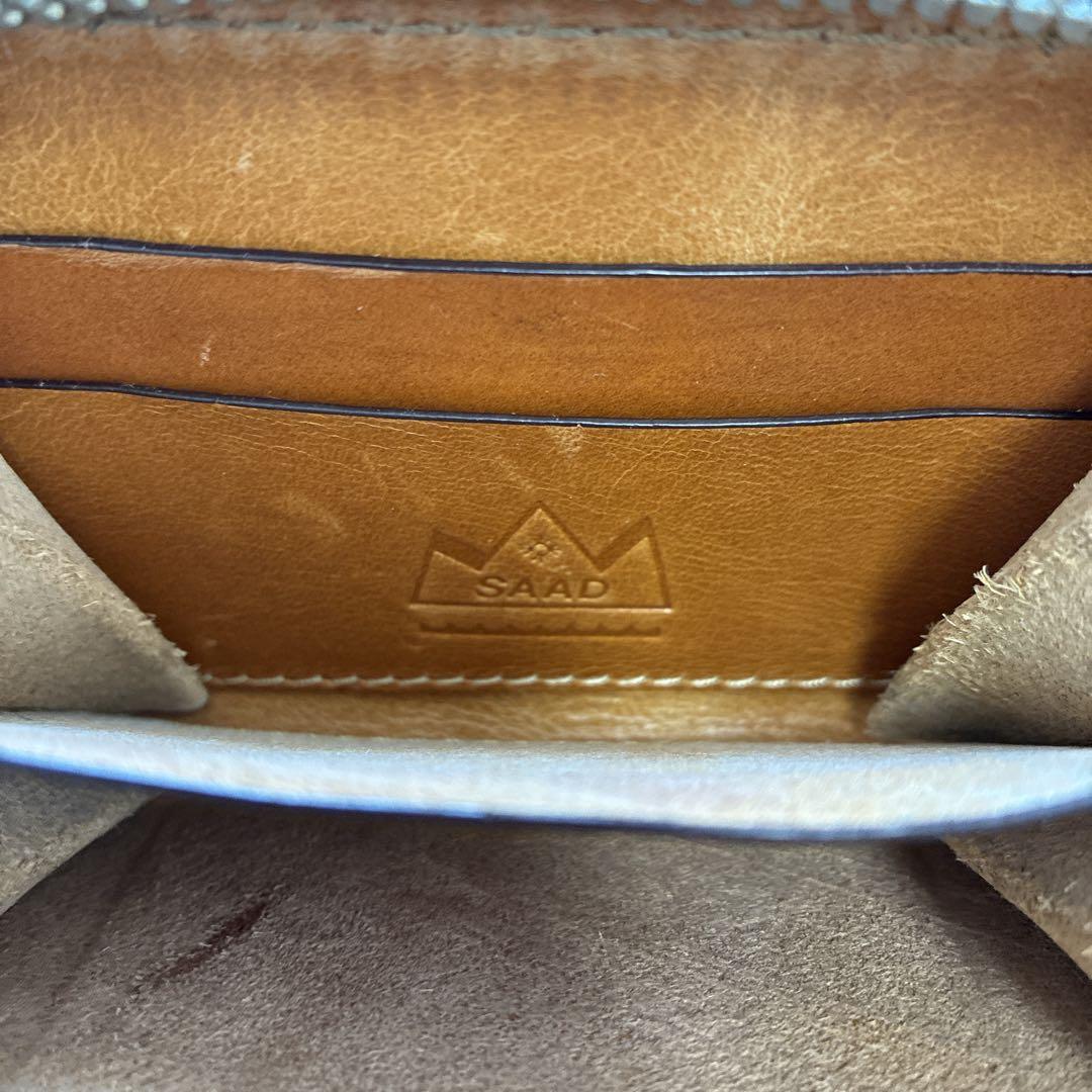 新品未使用　SAADサード　本革レザーケース ブラウン サドルレザー