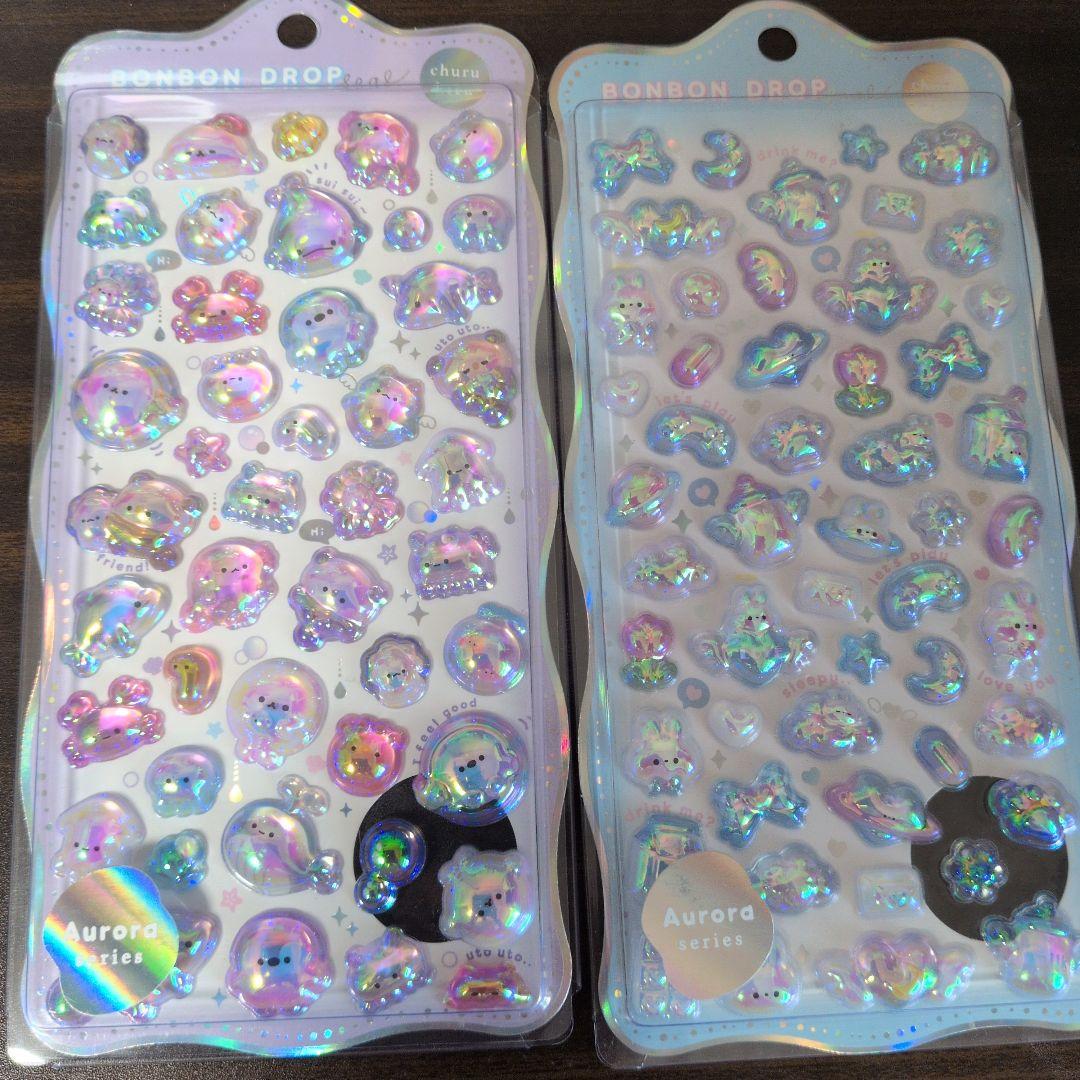 ボンボンドロップシール　オーロラ　廃盤　未使用品　churukira