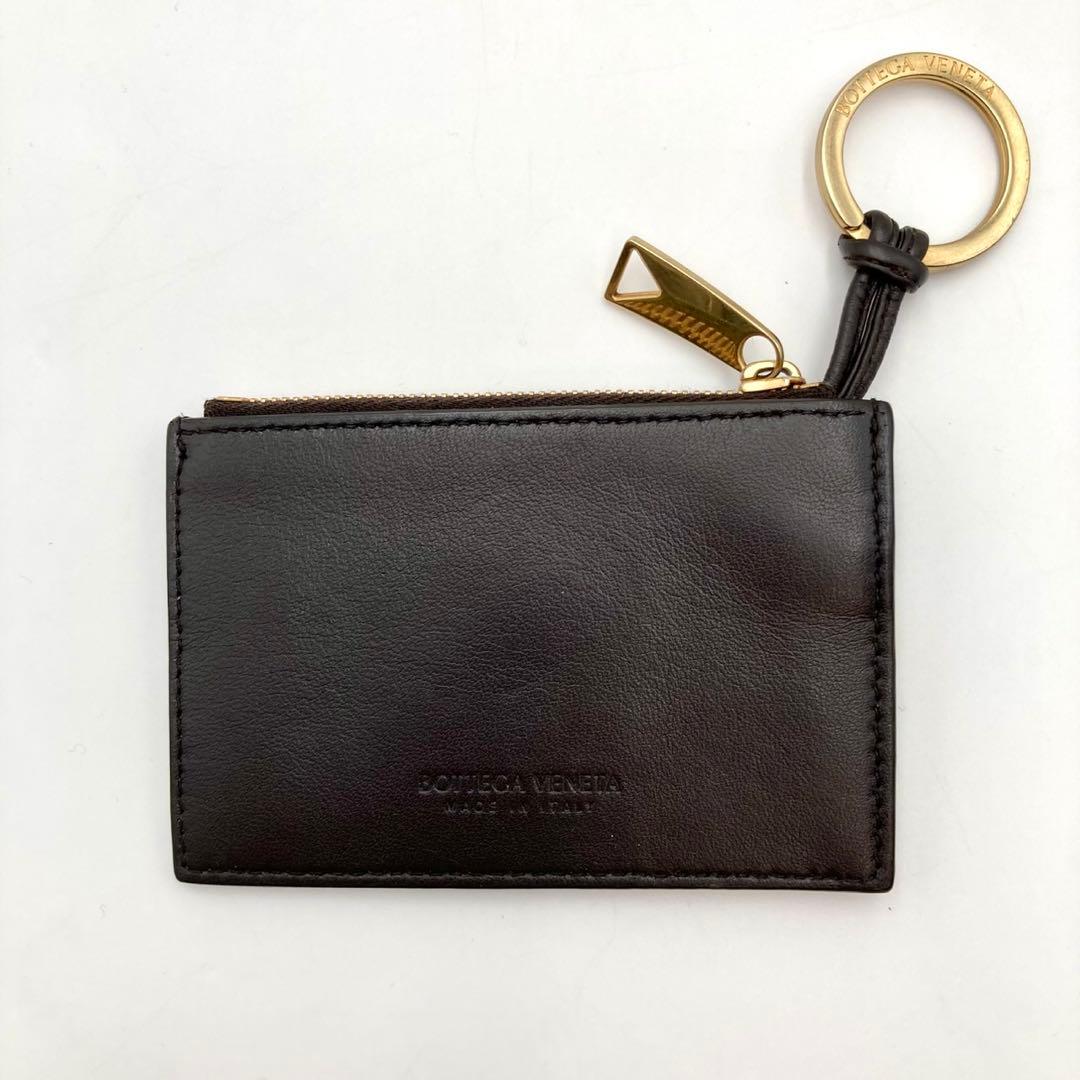 いっちゃん✨ ボッテガヴェネタ カセット ミニ財布 濃茶 リング付き
