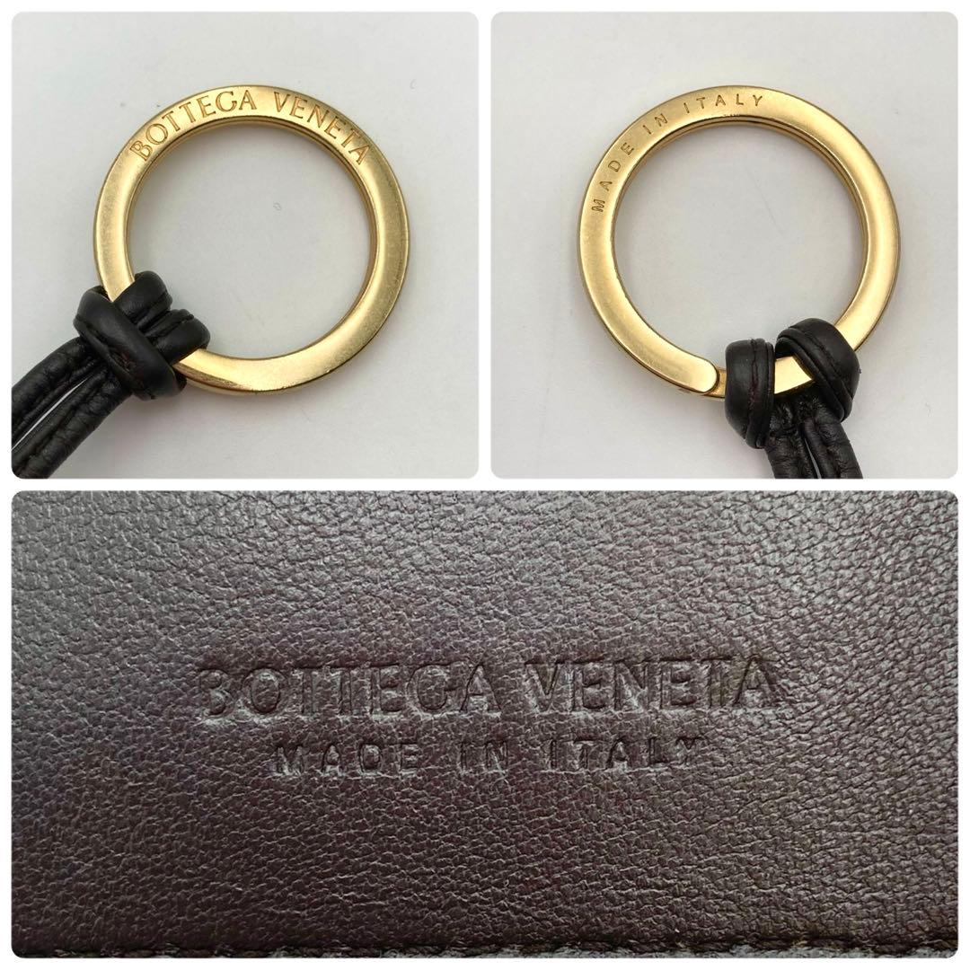 いっちゃん✨ ボッテガヴェネタ カセット ミニ財布 濃茶 リング付き