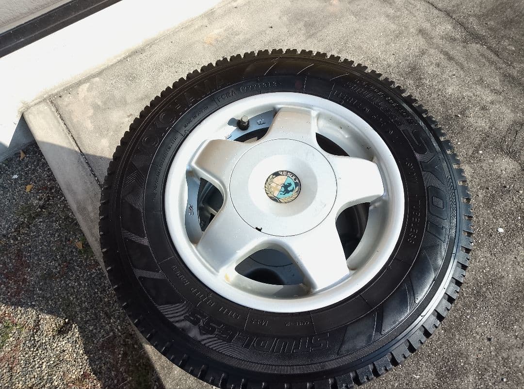 145R12 6PR LT・スタッドレスタイヤ・アルミホイール・2本のみ・2/2