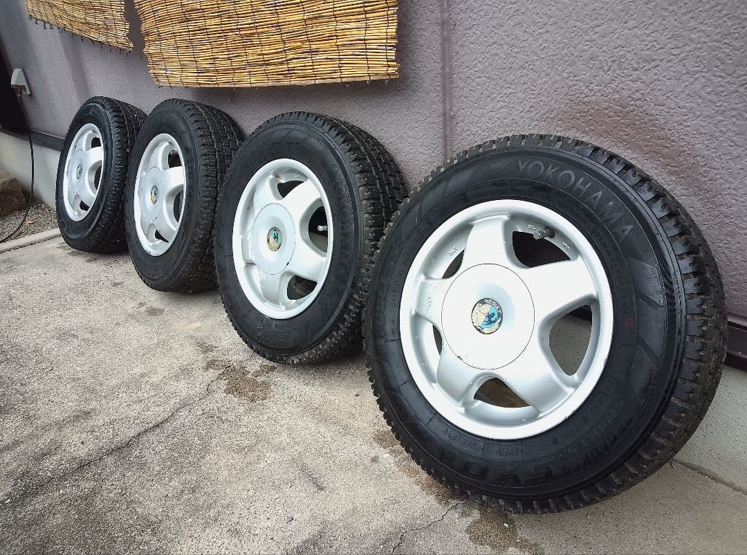 145R12 6PR LT・スタッドレスタイヤ・アルミホイール・2本のみ・2/2