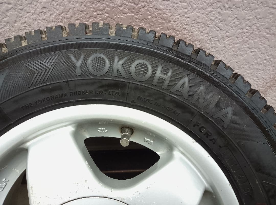 145R12 6PR LT・スタッドレスタイヤ・アルミホイール・2本のみ・2/2