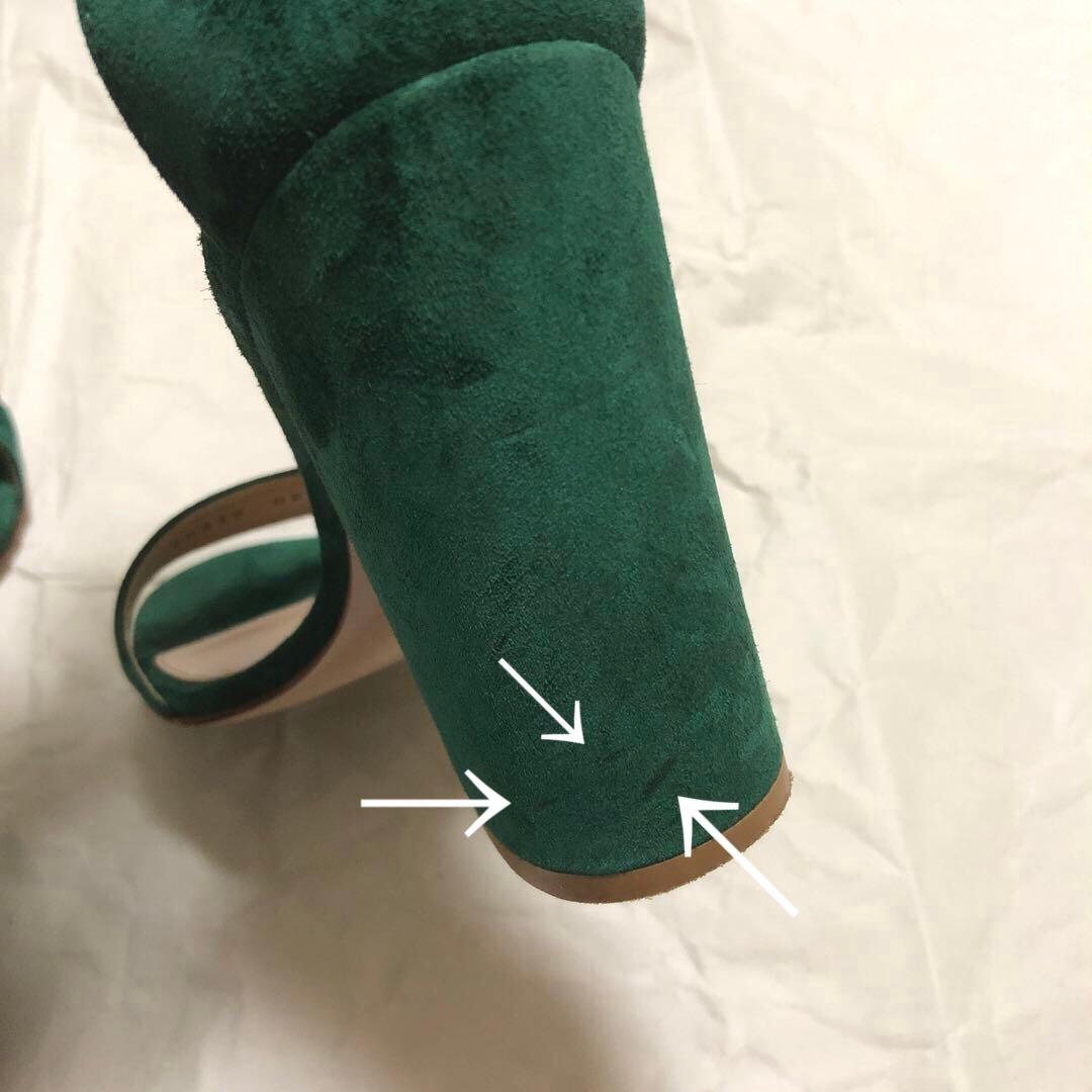 GianvitoRossi ジャンヴィットロッシ　スエード　サンダル　グリーン