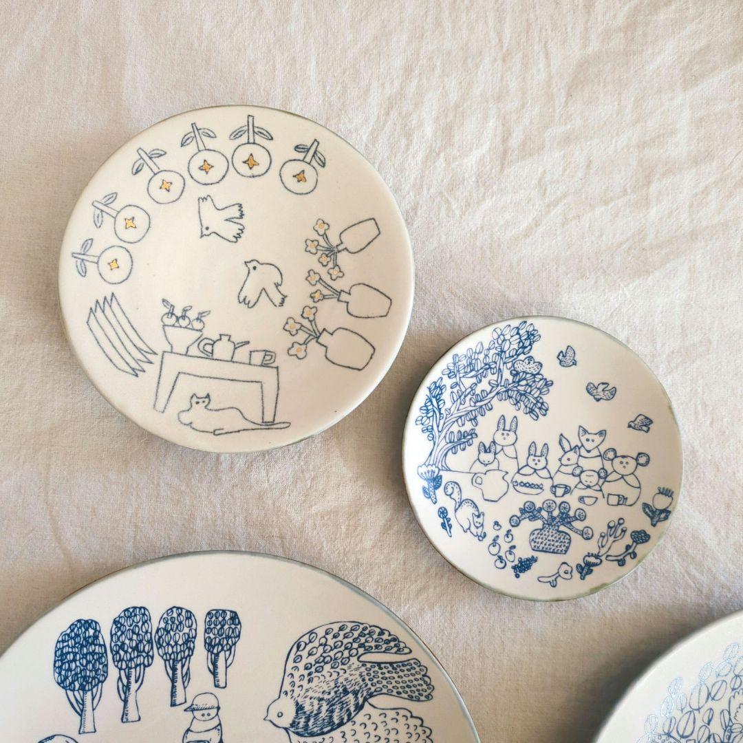 新品未使用 ミシャコシャさんの小皿と豆皿4点セット① 作家もの