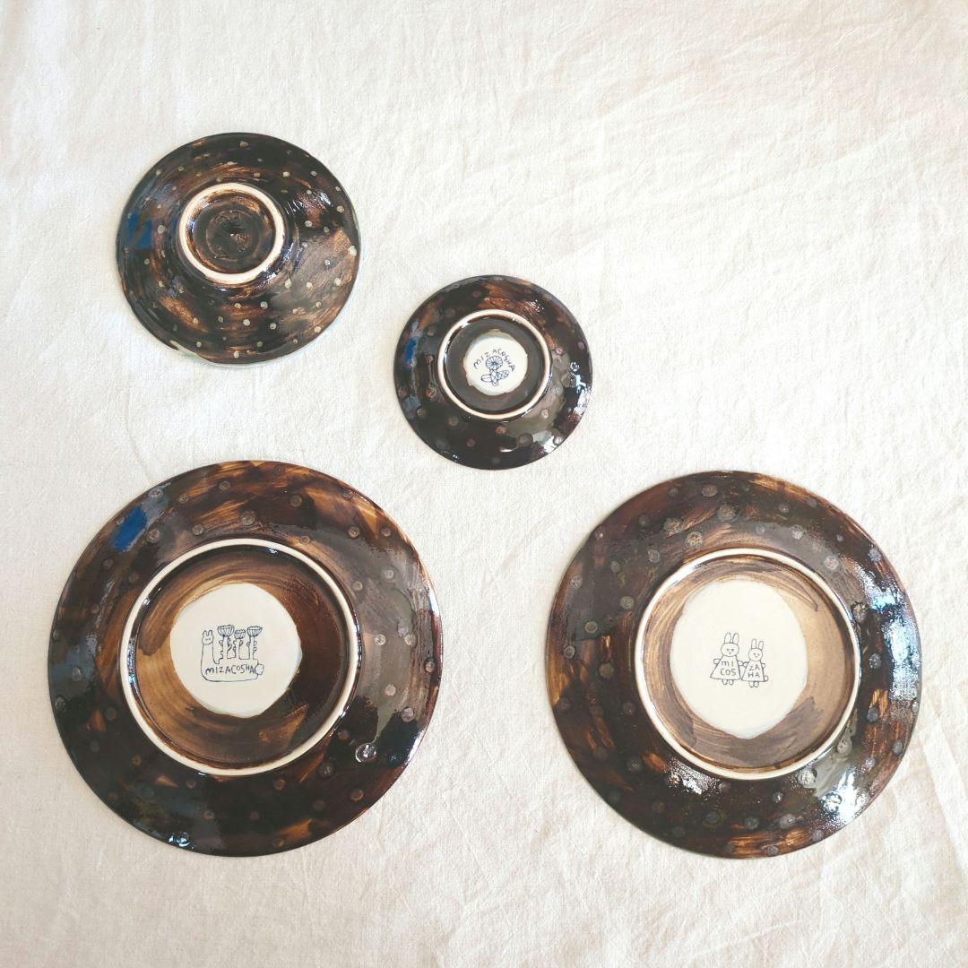 新品未使用 ミシャコシャさんの小皿と豆皿4点セット① 作家もの