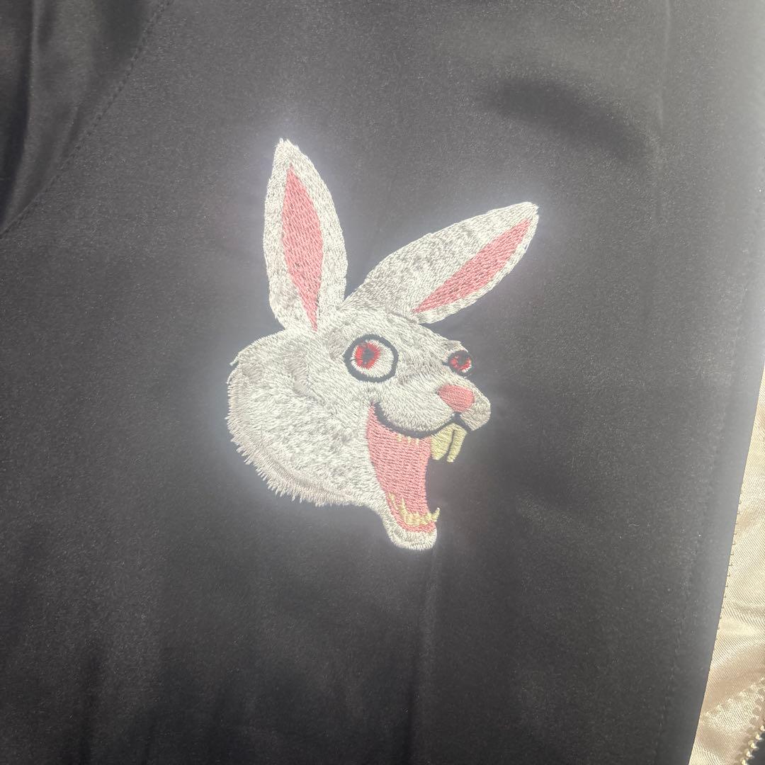 FUCKING RABBITS スカジャン 黒　FR2