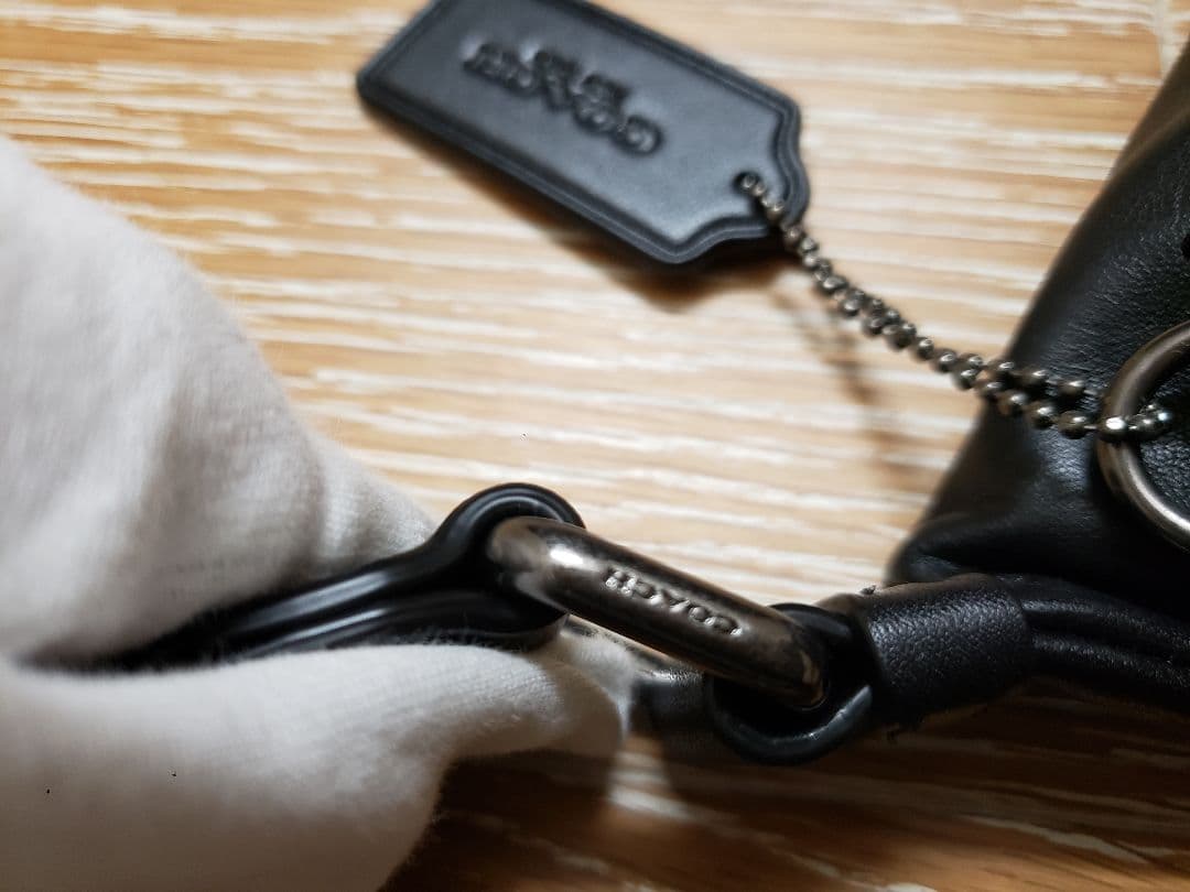 COACH ボディバッグ ブラック ロゴパターン