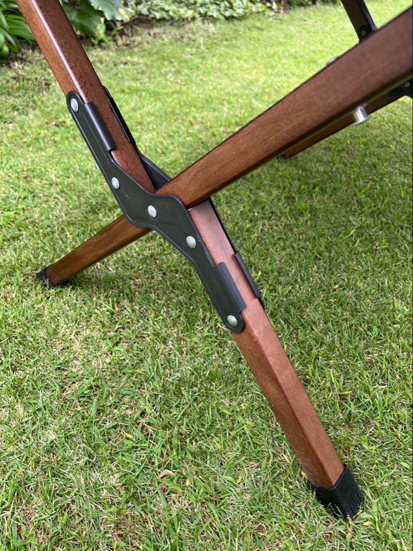 Hilander 折りたたみ木製テーブル ブラウン