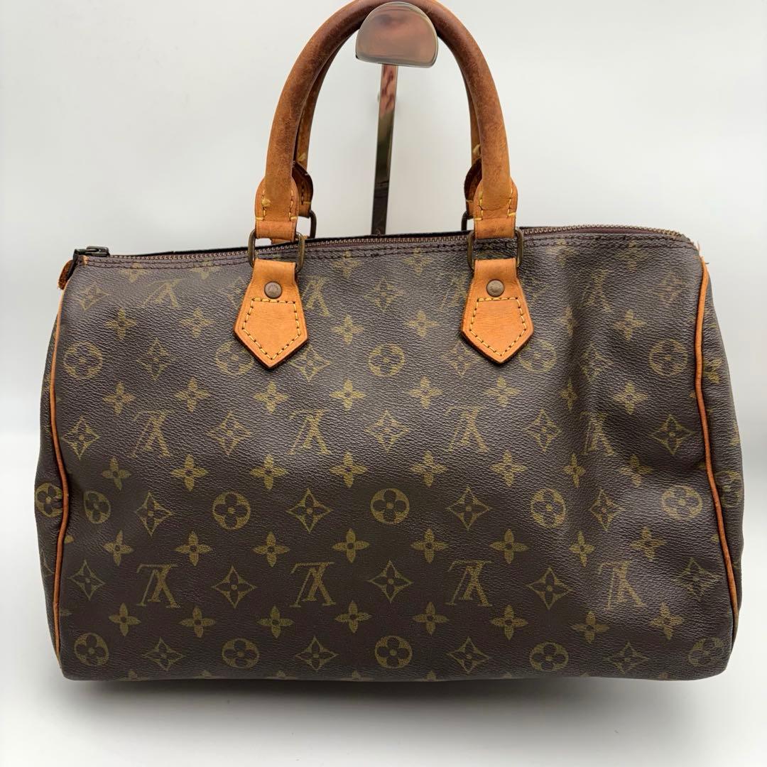 鑑定済 ルイヴィトン モノグラム スピーディ35 ボストン ハンドバッグ