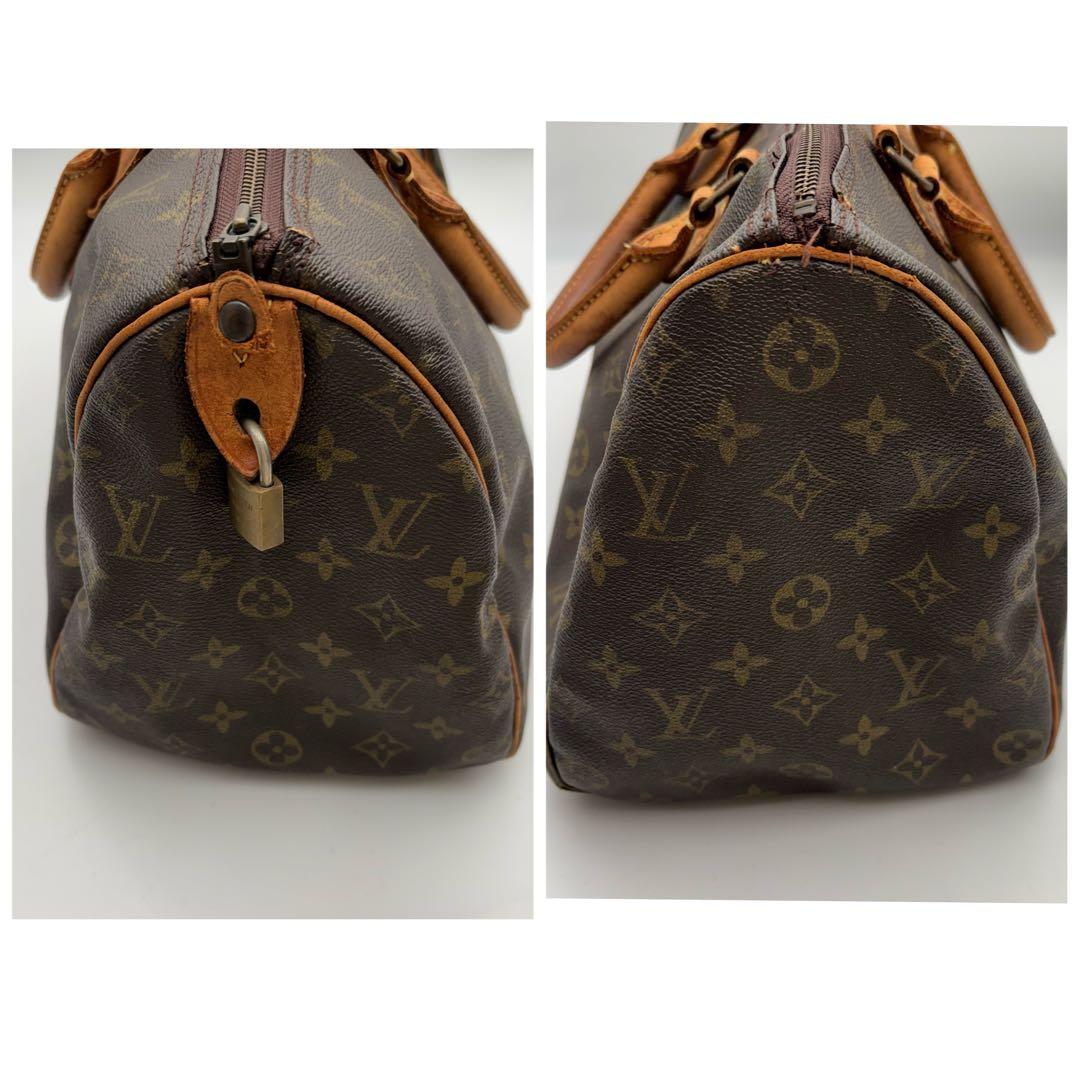 鑑定済 ルイヴィトン モノグラム スピーディ35 ボストン ハンドバッグ