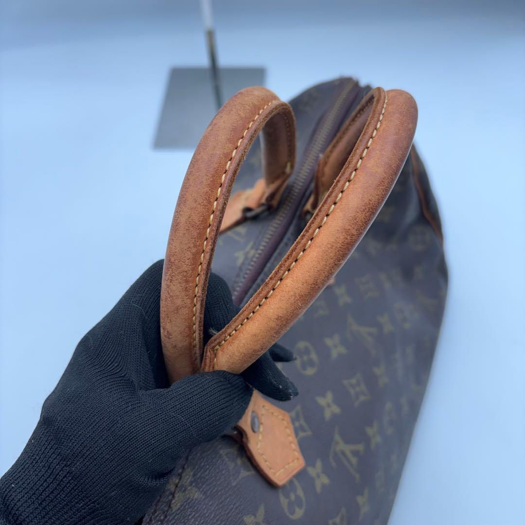 鑑定済 ルイヴィトン モノグラム スピーディ35 ボストン ハンドバッグ