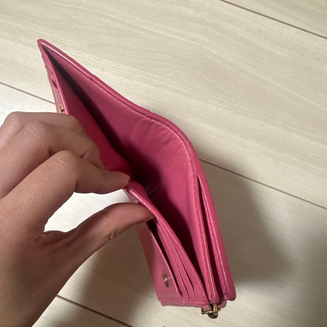 BOTTEGA VENETA 二つ折り財布 ピンク