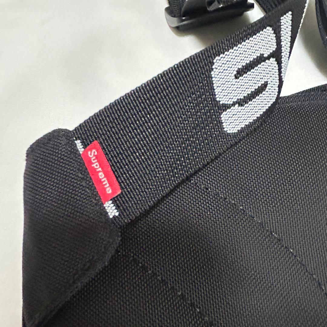 【美品】Supreme ウエストバッグ　ボディバッグ ブラック ブラック 黒