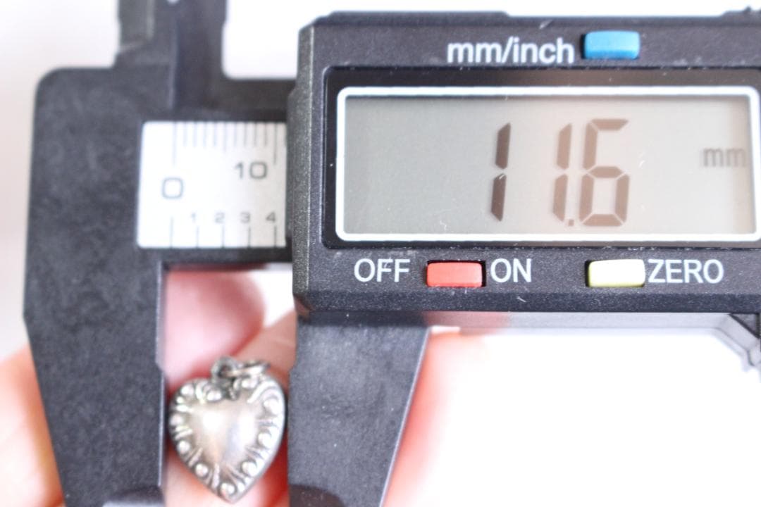 40s　スウィートハートジュエリー　両面　ドット　アールデコ　ピュアハート　波