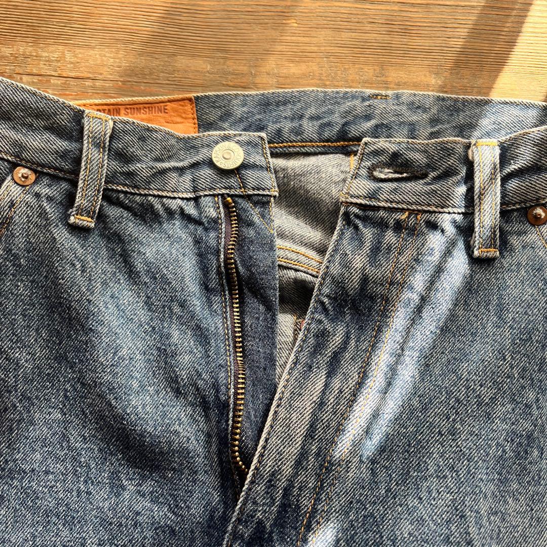 30 キャプテンサンシャイン 5P Zipper Front Denim