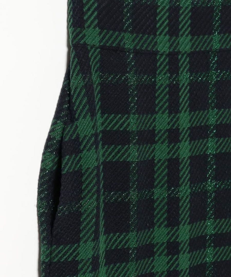 未使用EFFE BEAMS カラーツィードスカート　グリーン