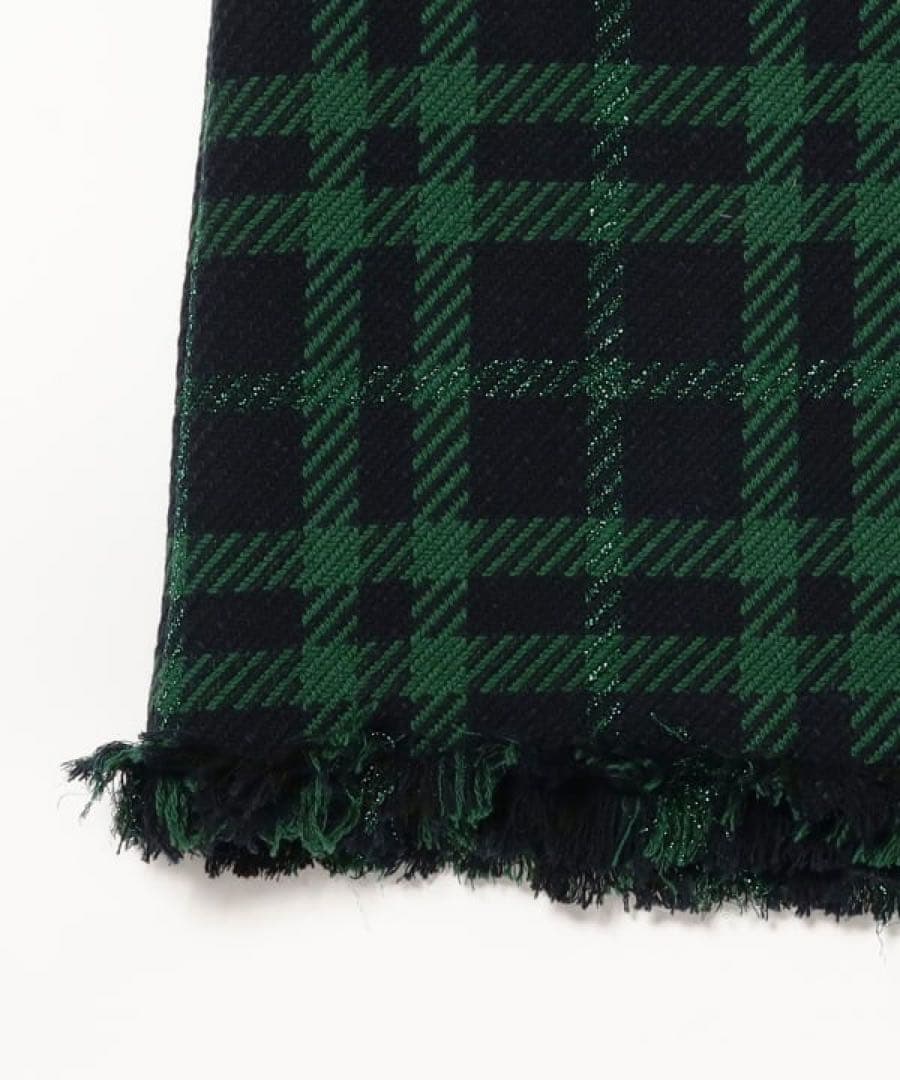 未使用EFFE BEAMS カラーツィードスカート　グリーン