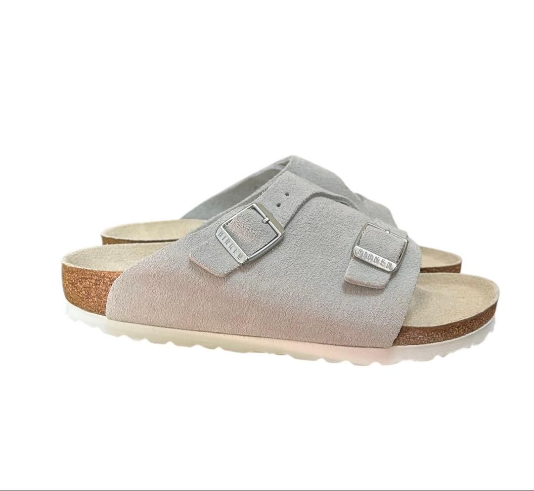 ビルケンシュトック　チューリッヒ　ホワイト　薄グレー　36 23.0