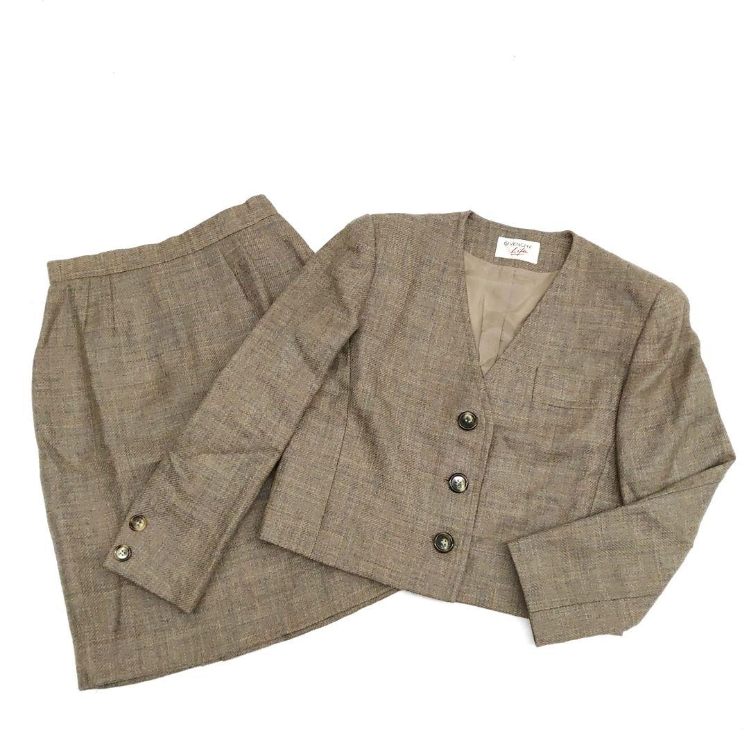 GIVENCHY Life ノーカラーウールジャケットセット 冬 9号 8346