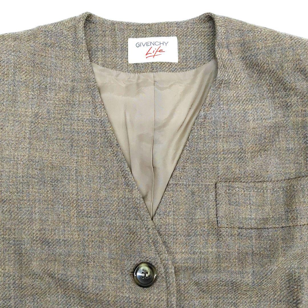 GIVENCHY Life ノーカラーウールジャケットセット 冬 9号 8346
