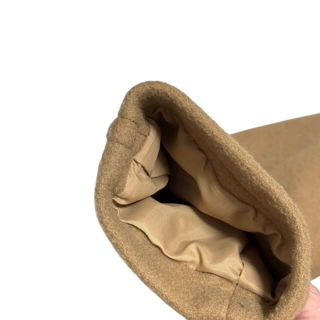 美品　ブルーレーベルクレストブリッジ　ダッフルコート　チェック　キャメル　38