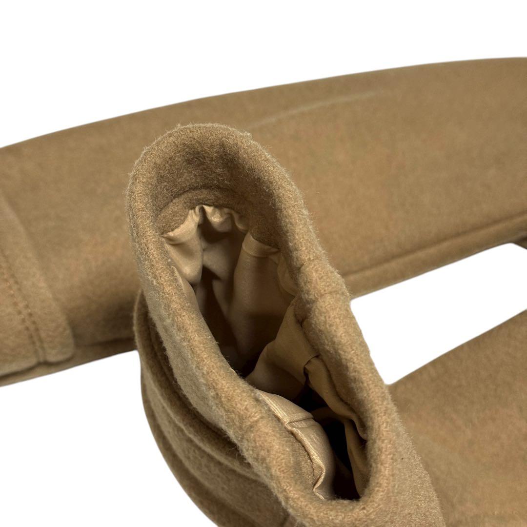 美品　ブルーレーベルクレストブリッジ　ダッフルコート　チェック　キャメル　38