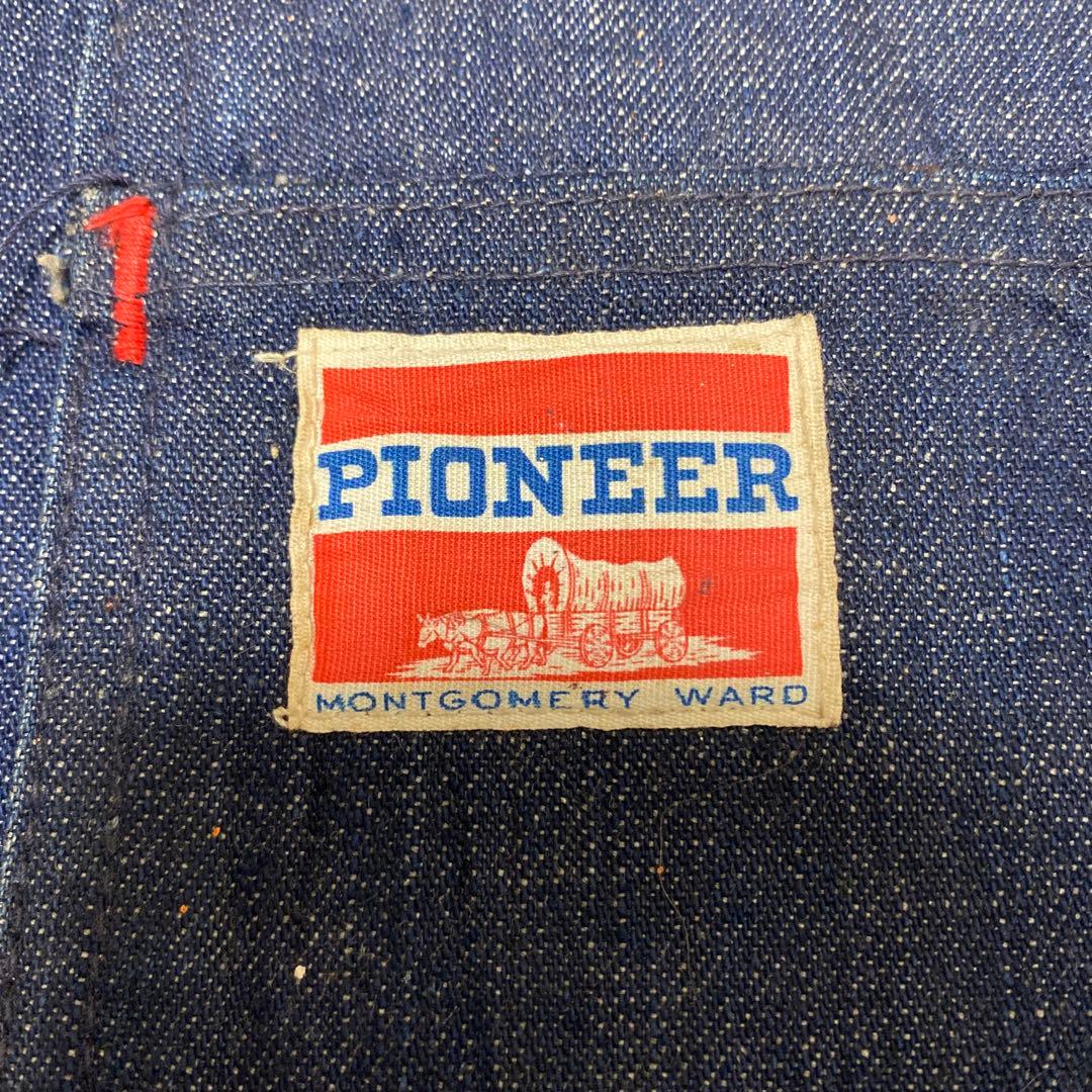 【ヴィンテージ】 50's パイオニア/デニム エプロン/ モンゴメリーワード