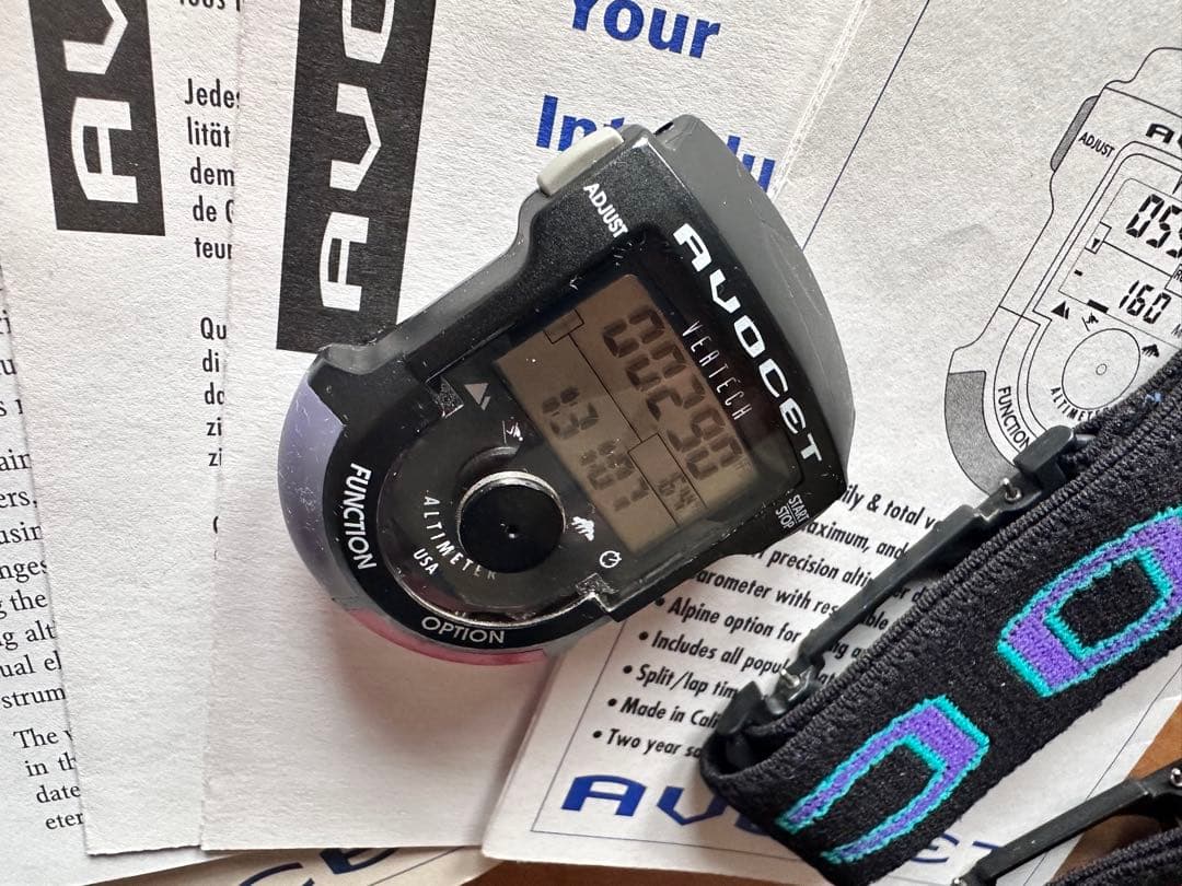 AVOCET VERTECH アボセット デジタル時計 スキー スノボード