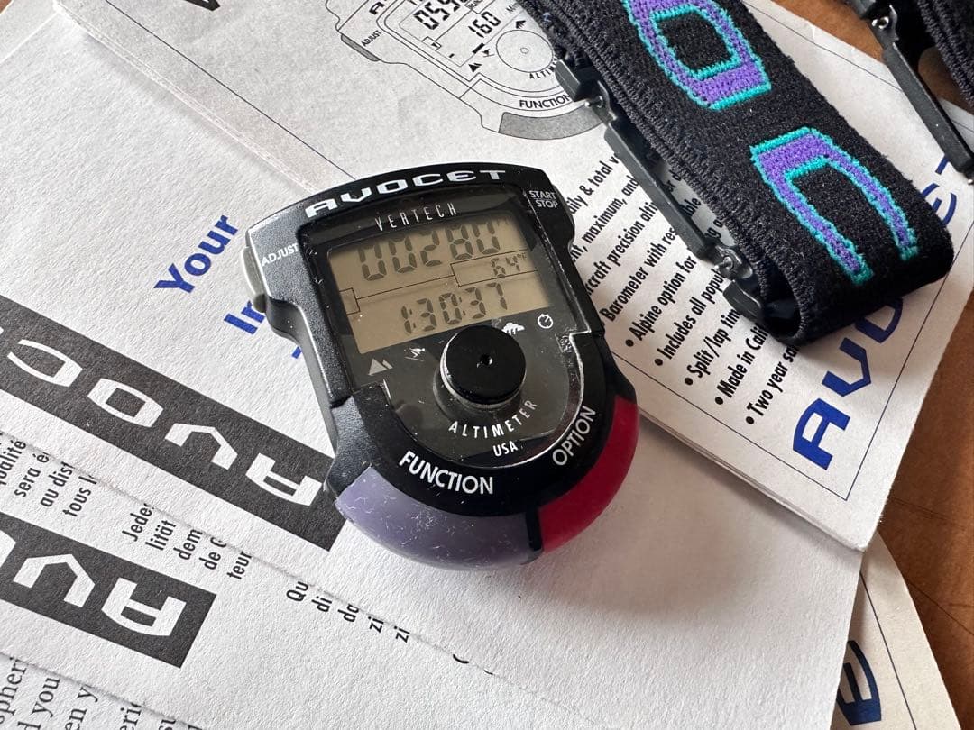 AVOCET VERTECH アボセット デジタル時計 スキー スノボード