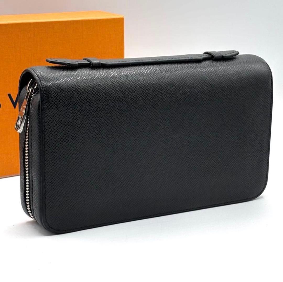 【極美品】綺麗 大容量 ルイヴィトン タイガ ジッピーXL ノワール 黒 長財布