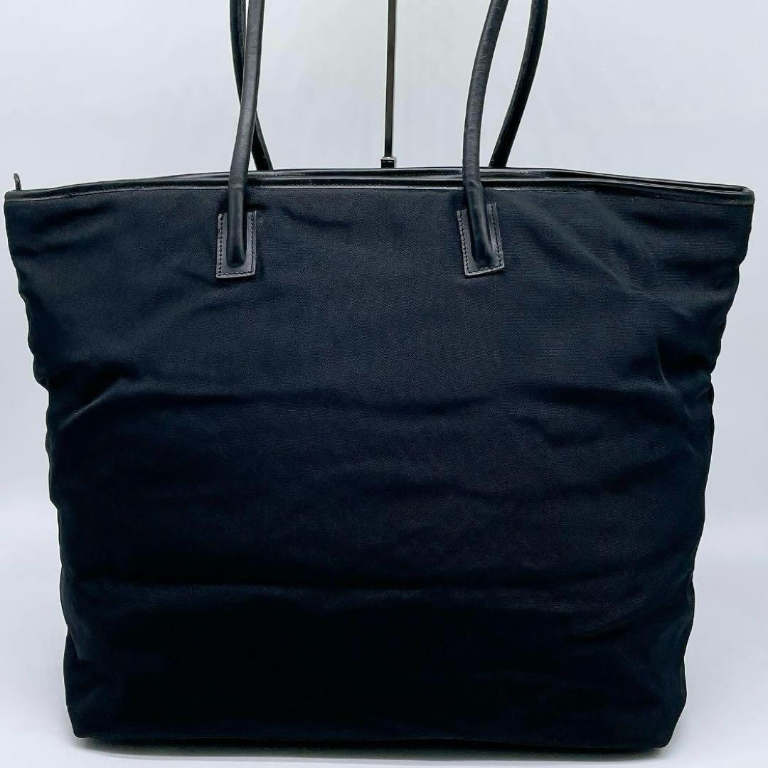 良品 GUCCI A4可能 キャンバス トートバッグ シルバー金具 f223