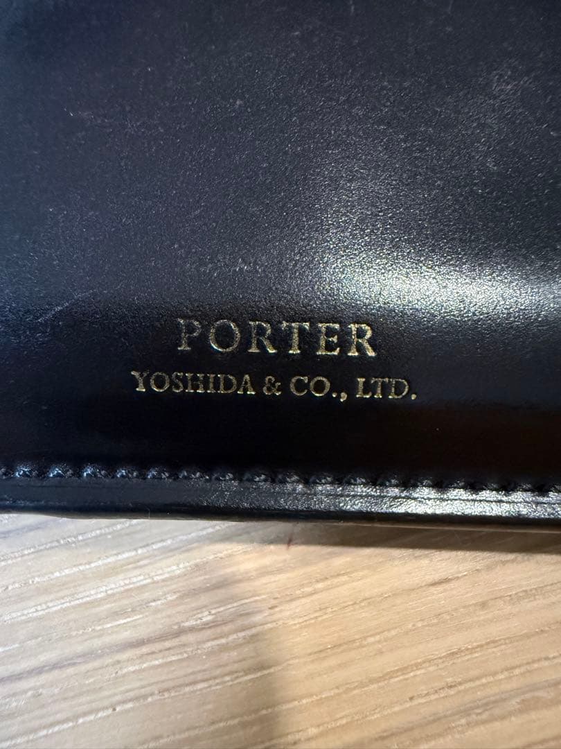 [希少]吉田カバン ポーター ミニ財布 メンズ ビルコードバン ミニウォレット