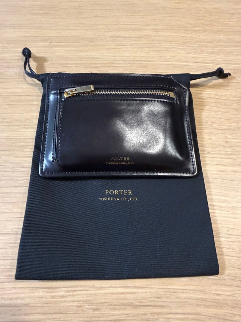 [希少]吉田カバン ポーター ミニ財布 メンズ ビルコードバン ミニウォレット