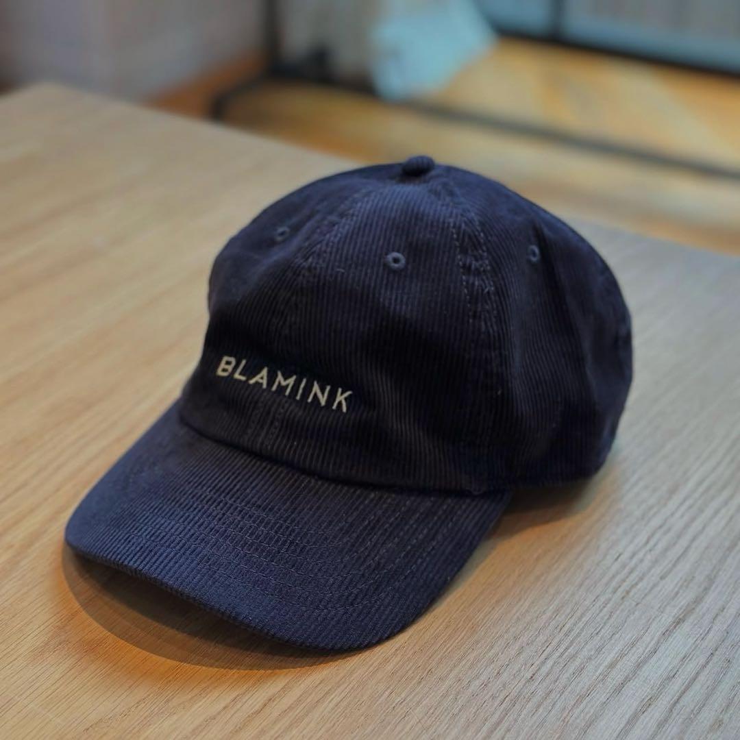 BLAMINK ブラミンク ネイビー コーデュロイ　キャップ