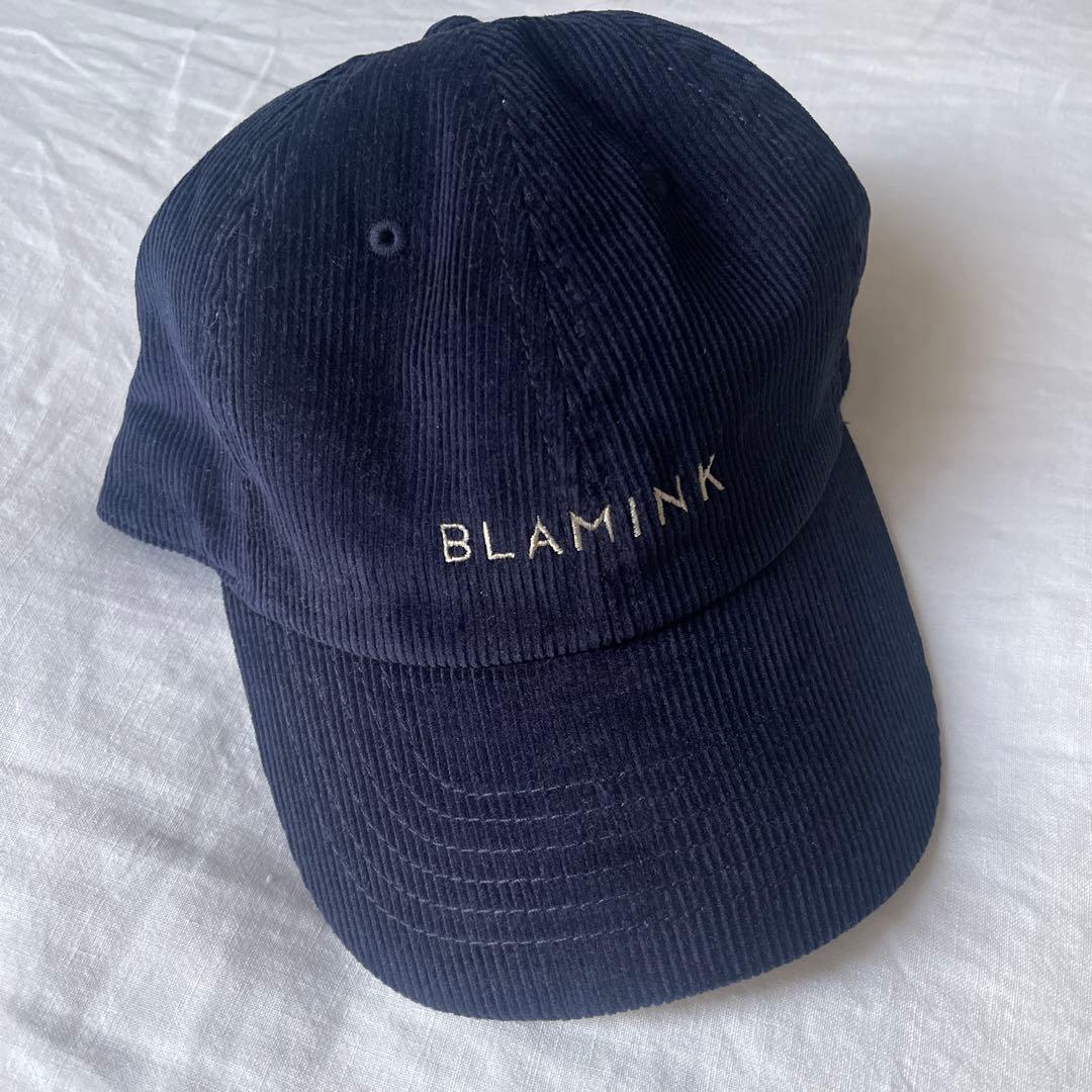 BLAMINK ブラミンク ネイビー コーデュロイ　キャップ