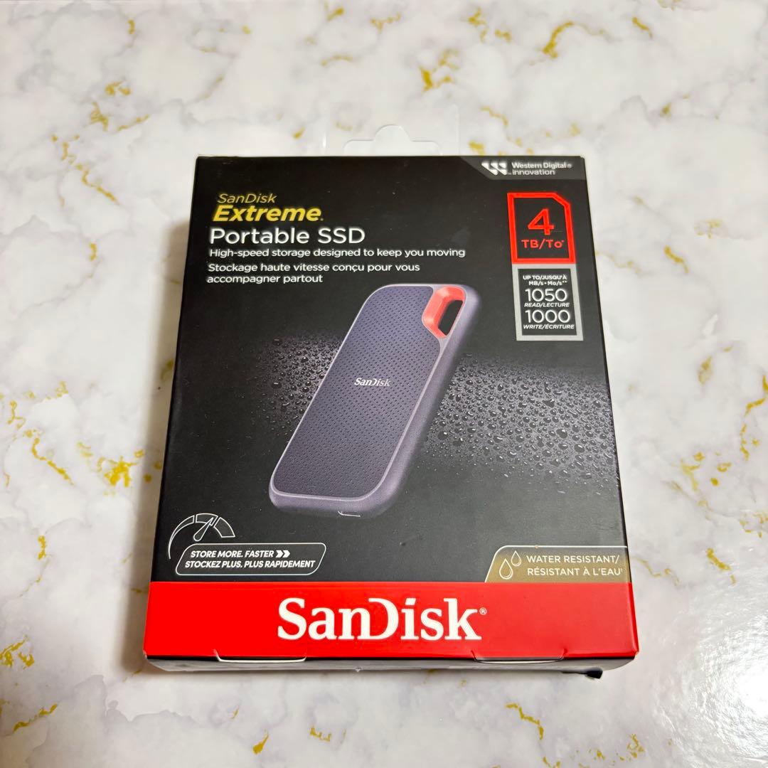 【未使用品】SanDisk 4TB Extreme Portable SSD