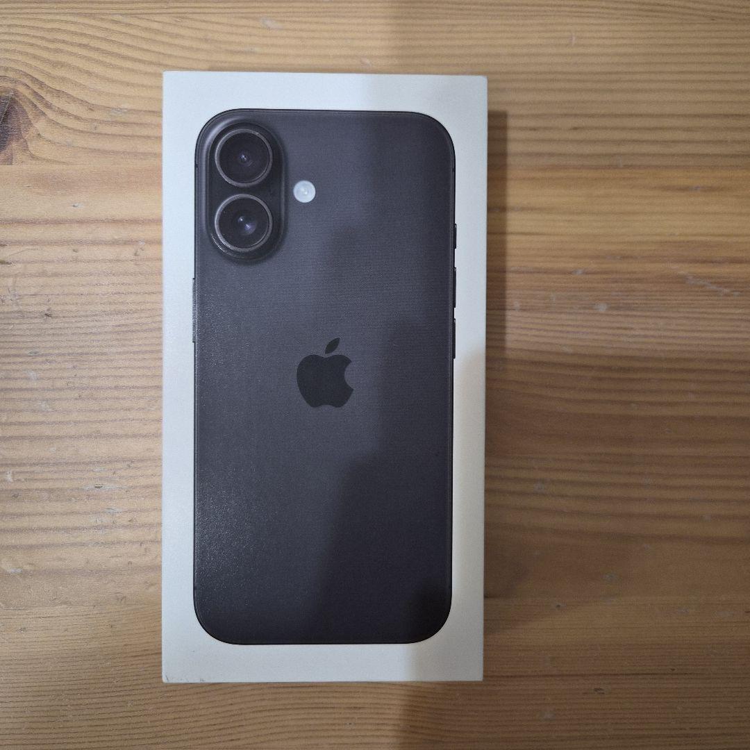 iPhone16128GB ブラック　黒　新品未使用　シムフリー残債なし