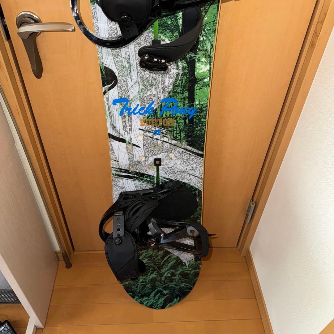 バートンスノーボードビンディングトリックポニーtrick pony送料込み158