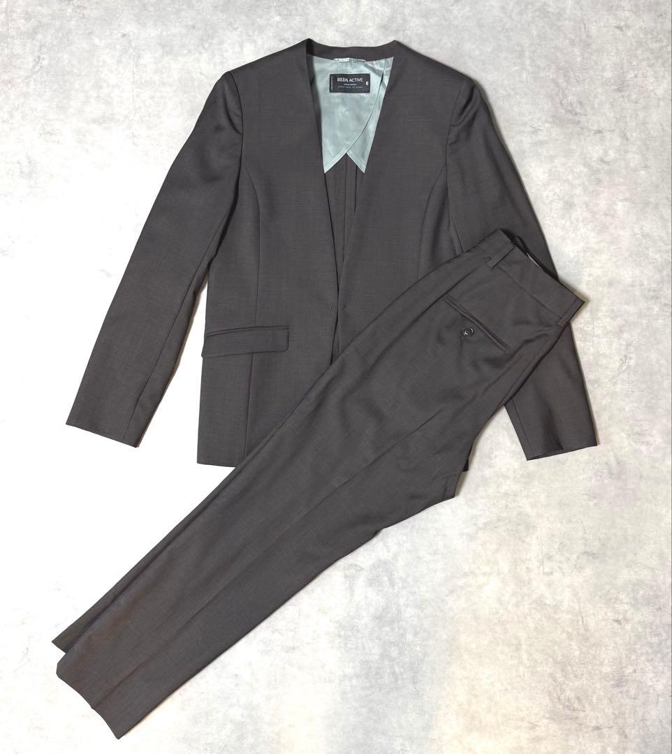 美品✨グリーンレーベルリラクシング パンツスーツ 38 イタリア製生地