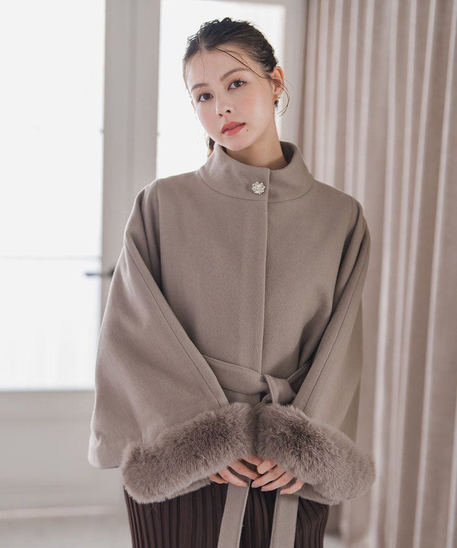 MISCH MASCH ミッシュマッシュ　ポンチョコート　2025年新作