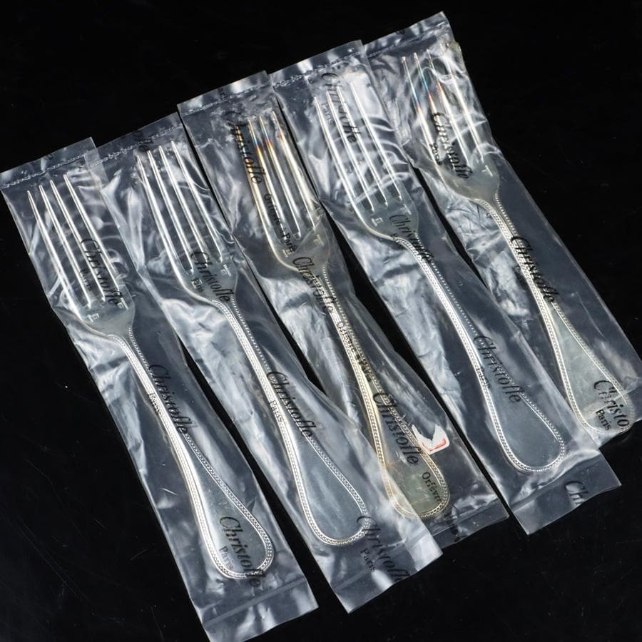 専用 Y2798-4 クリストフル パール デザートフォーク 5本セット