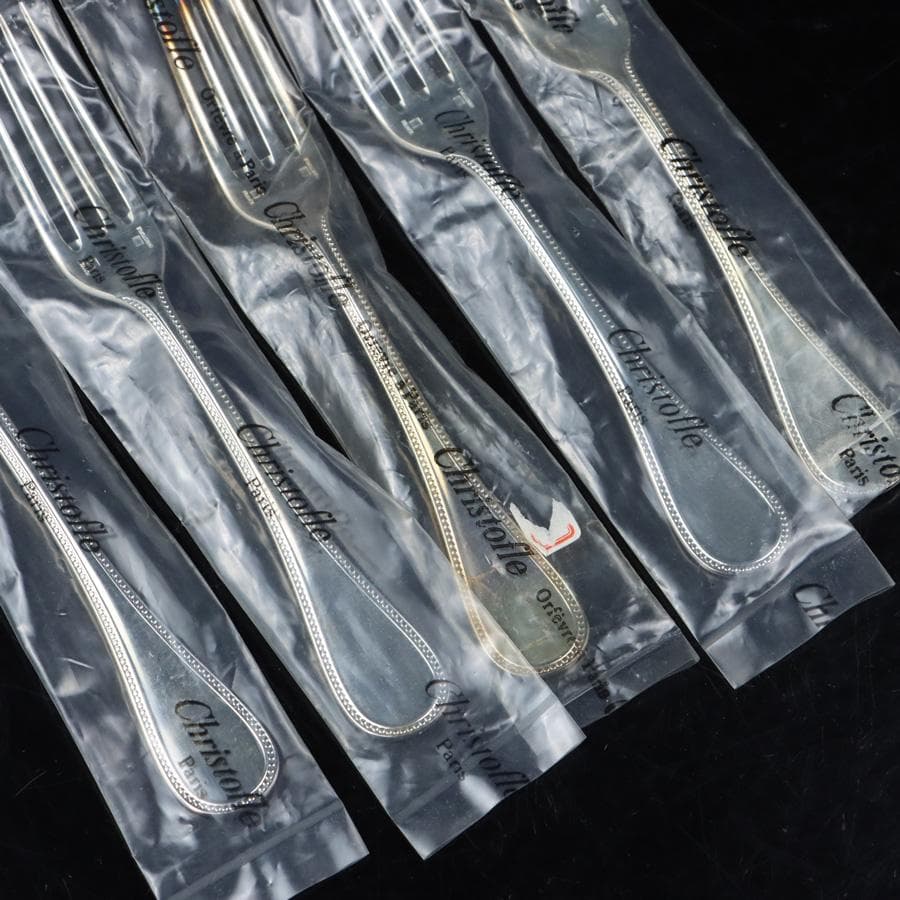 専用 Y2798-4 クリストフル パール デザートフォーク 5本セット