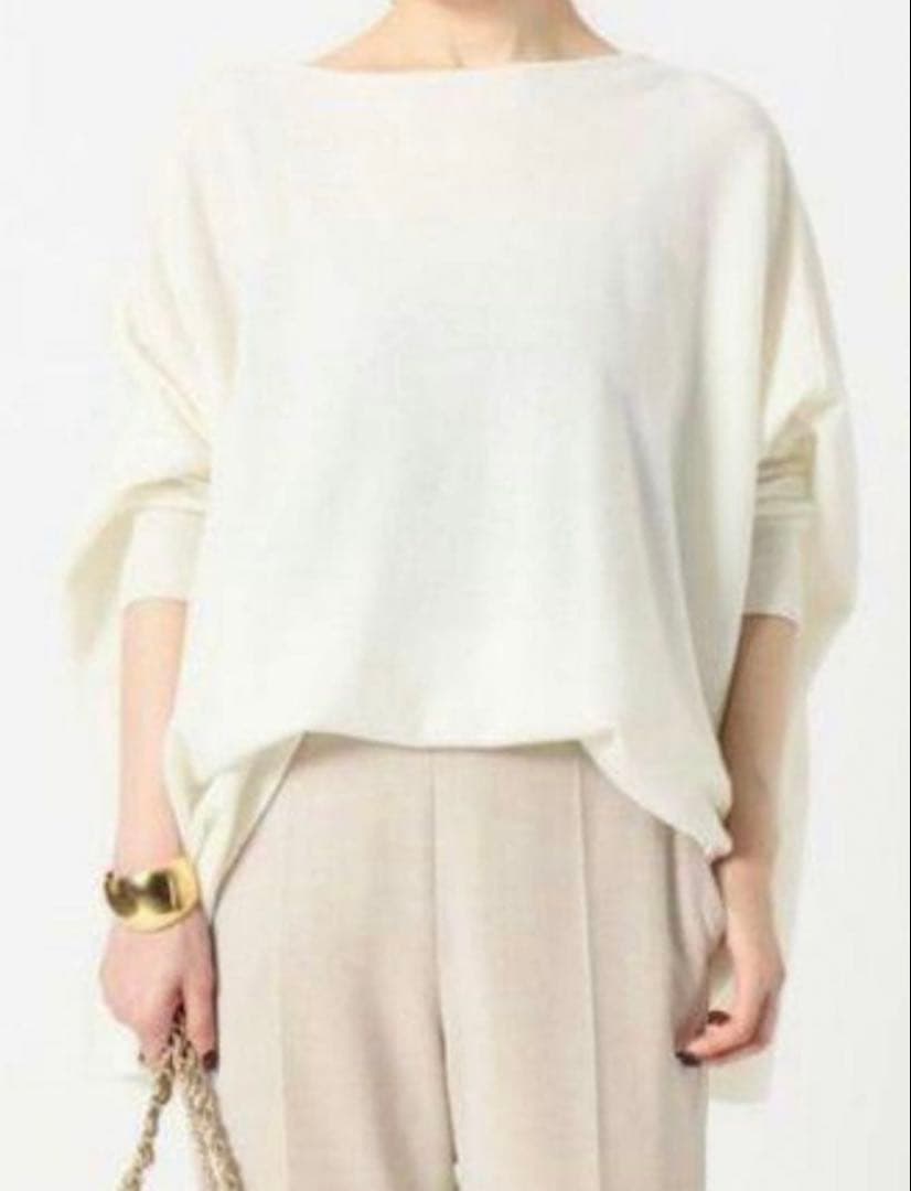 ミューズ ドゥーズィエムクラス fluffy ボート ワイド プルオーバー